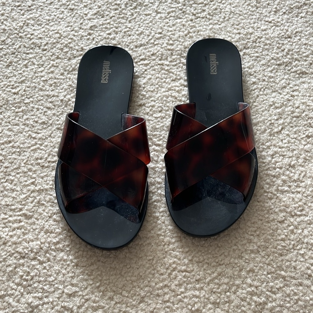 Melissa Women's Black and Brown Sandals